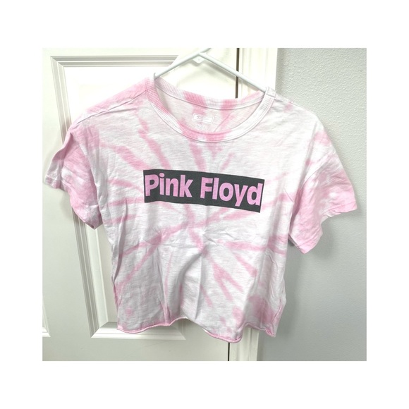 Tailgate Pink Floyd Tie-Die Cropped T-Shirt - Picture 2 of 5